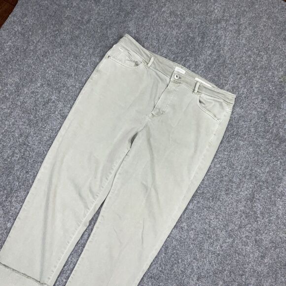 J.JILL DENIM Jeans Womens Size 14P Green Denim High Rise Straight - Picture 10 of 11